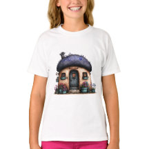 Skurriles Cottage-Haus Kunst Fantasy-Illustration