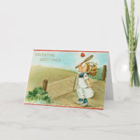 Skurriles kitschiges Tennis Valentinstag-Thema, ci