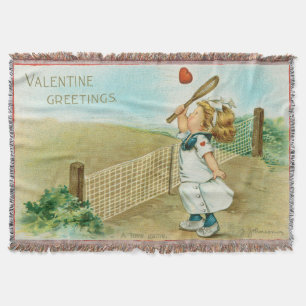 Skurriles kitschiges Tennis Valentinstagsthema, ci Decke