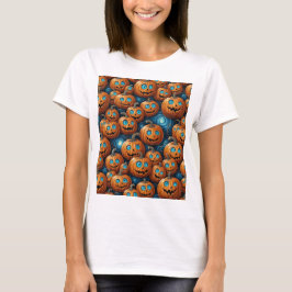 Skurriles Kürbis-Halloween-T-Shirt T-Shirt