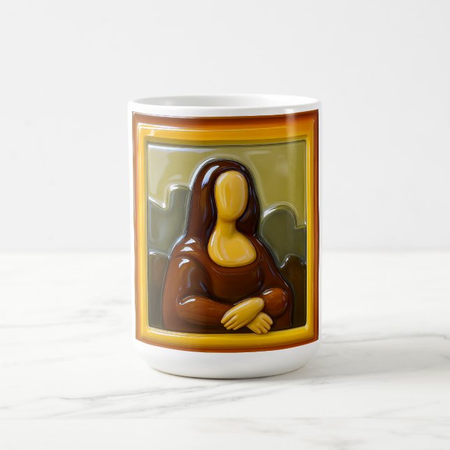 Skurriles Museumsporträt Kaffeetasse (Mittel)
