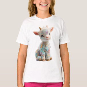 Skurriles Pastell-Funk-Ziegen-Kinder T-Shirt
