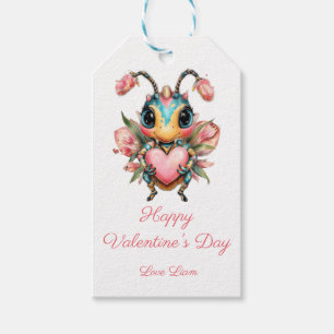 Skurriles Valentinstags-Insektherz Geschenkanhänger