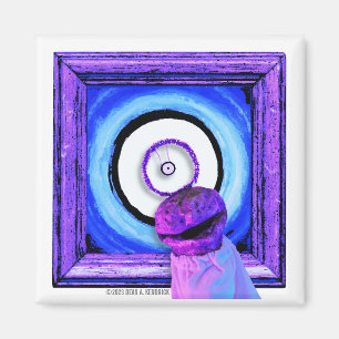 Skwot Above Assie the Barker auf der Alien des Aug Magnet