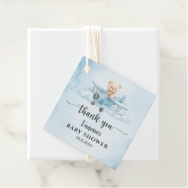 Sky Adventure Niedlich Teddy Bear Pilot Vielen Dan Geschenkanhänger