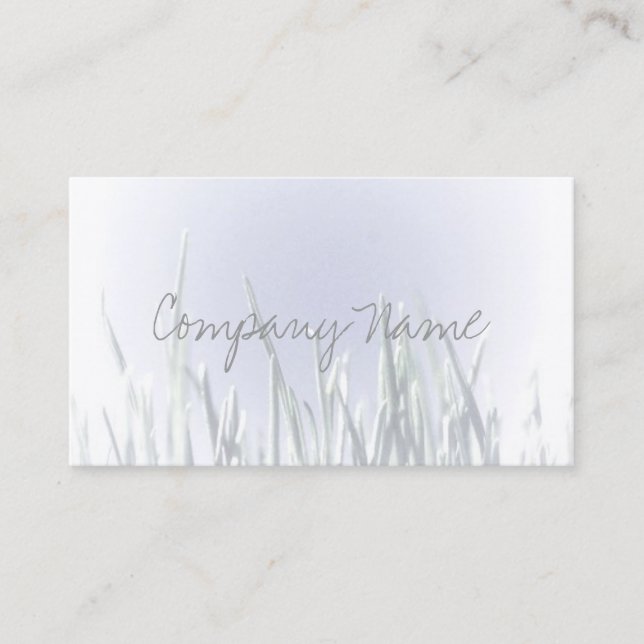 "SKY AND GRASS" ZEN STYLE BUSINESS CARD VISITENKARTE (Vorderseite)