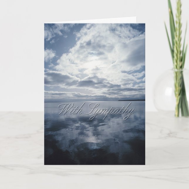Sky and Water Condolence Card Karte (Vorderseite)