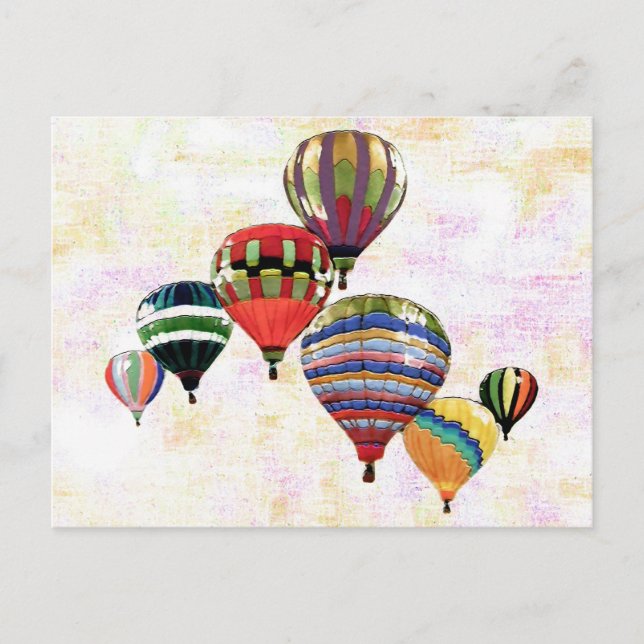 Sky Balloons ~ Postcard Modern Postkarte (Vorderseite)
