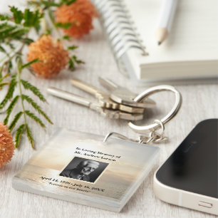 Sky Beach Beerdigung Gedenkfeier Sake Tribut Schlüsselanhänger