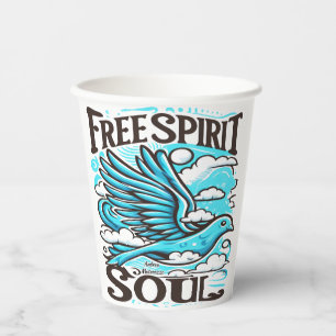 Sky Bird mit freiem Geist und Soul Pappbecher