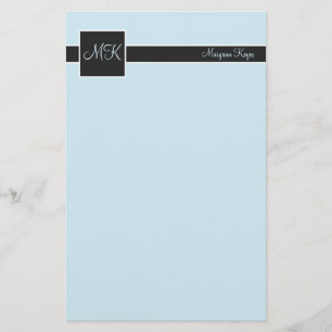 Sky & Black Color Block Stationierung Briefpapier