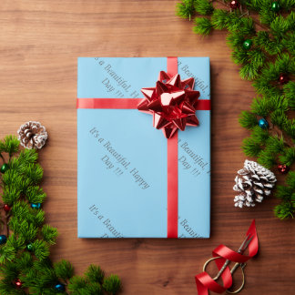 Sky Blue 87CEEB - Benutzerdefinierte Meldung oder  Geschenkpapier