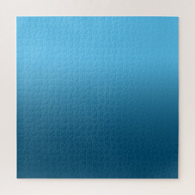Sky Blue and Ocean Blue Ombre Puzzle (Vertikal)