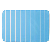 Sky Blue and White Summer Stripes