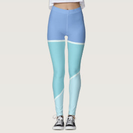 Sky Blue & aquamarine Farbvariante in monochromen  Leggings