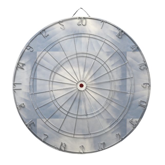 Sky Blue Background Dartscheibe (vorne)