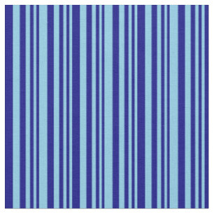 Sky Blue & Blue Lines/Stripes-Muster Stoff