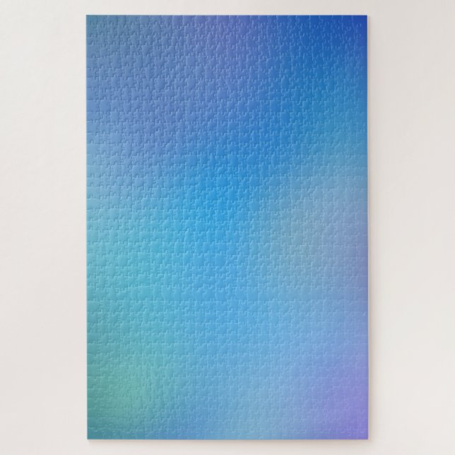 Sky Blue Bokeh Blur Farbenfrohe Gradient Minimalis Puzzle (Vertikal)