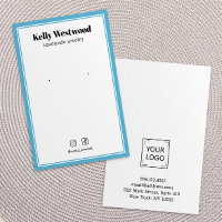 SKY BLUE BORDER OARRING DISPLAY LOGO SOCIAL ICON