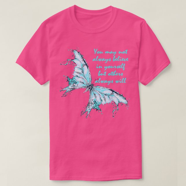 Sky Blue Butterfly Mental Health Awareness6298 282 T-Shirt (Design vorne)