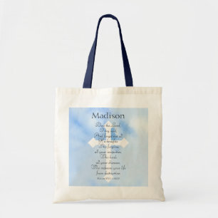 Sky Blue Christlich Healing Bible Name Tragetasche