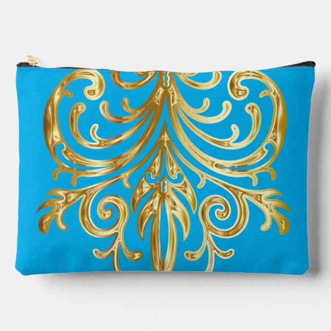 Sky Blue, Christmas Gifts Authority® Large Zubehörtasche (Vorderseite)