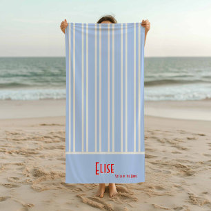 Sky Blue City Chic Bachelorette Strandtuch