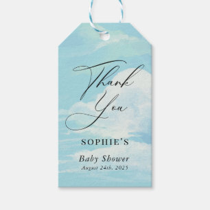 Sky Blue Cloud Baby Dusche Vielen Dank Geschenkanhänger
