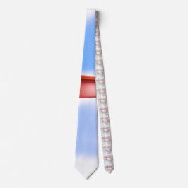 Sky Blue Clouds Neck Tie Krawatte