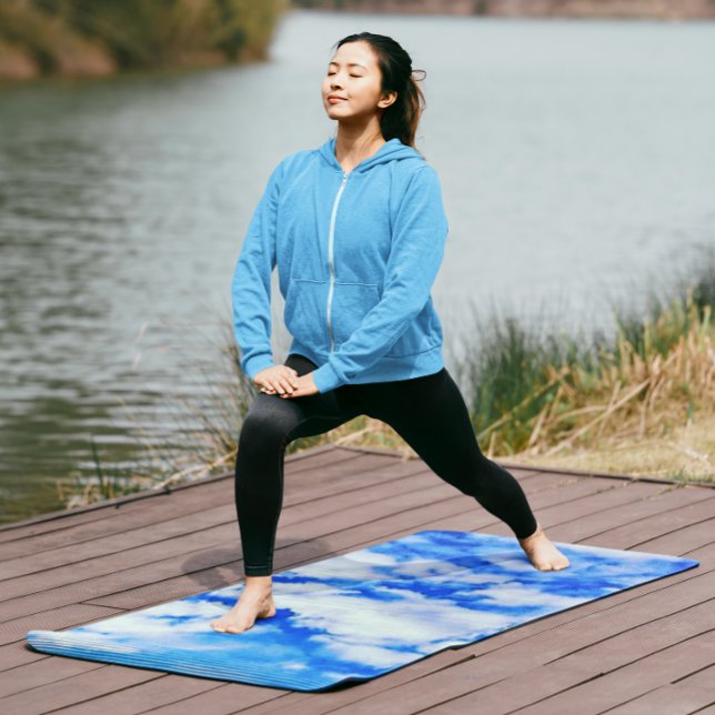 Sky Blue Clouds Yogamatte (Von Creator hochgeladen)