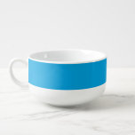 Sky Blue Color Accent Anpassen Große Suppentasse<br><div class="desc">Dieses Sonderprodukt ist in einem lebendigen, zyanblau akzentfarbenen Dekor für sich oder als Geschenk, um einen Eindruck in den jeden Anlässen zu machen. Klicken Sie auf die Schaltfläche "Anpassen!" oder auf den Link, den Sie auf dieser Produktseite finden, um ein Set benutzerfreundlicher Designwerkzeuge anzuzeigen, mit denen Sie dieses Produkt anpassen...</div>