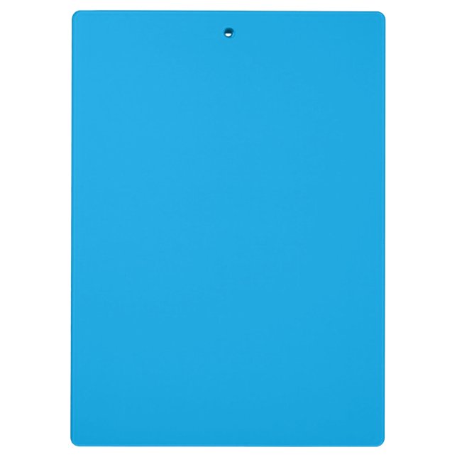 Sky Blue Color Accent Anpassen Klemmbrett (Rückseite)