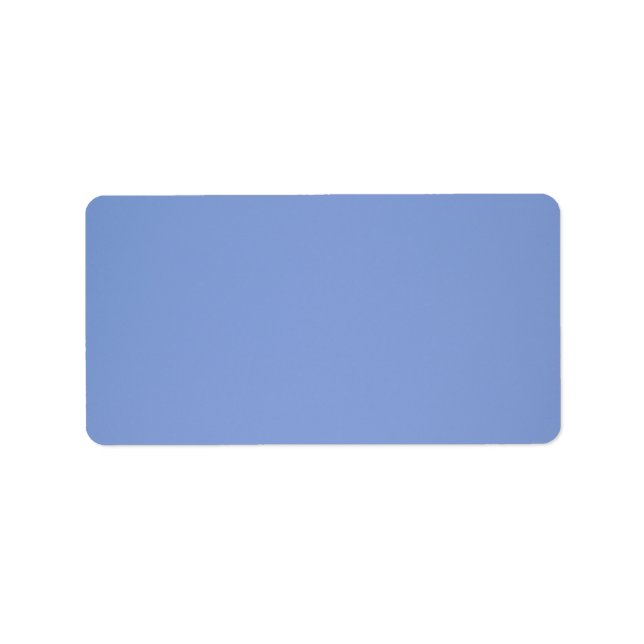 Sky Blue Color Adressaufkleber (Vorne)