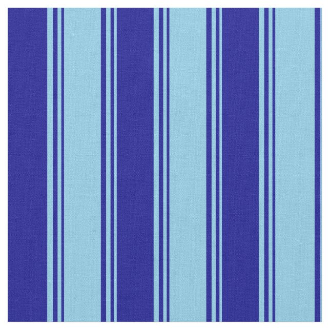 Sky Blue & Dark Blue Pattern Stoff (Nahaufnahme)