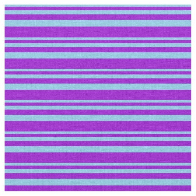Sky Blue & Dark Violet Lines Muster Stoff (Nahaufnahme)