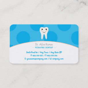 Sky Blue Dentist für Kinder   Pädiatrische Zahn Terminkarte