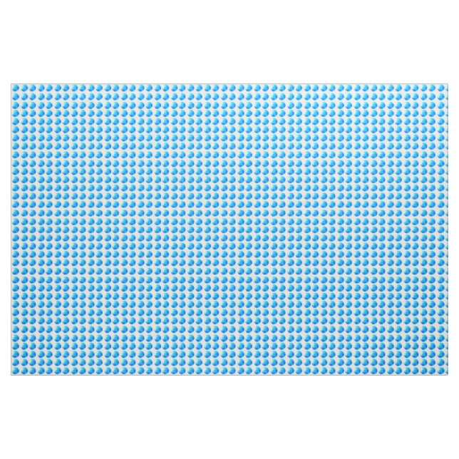 Sky Blue Dots Ivory Linen Fabric Material Stoff (Yard (91,4 cm))