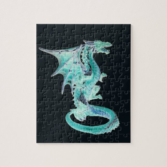 Sky Blue Dragon Puzzle (Vertikal)