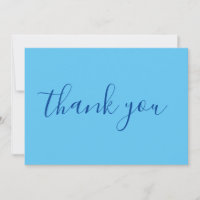 Sky Blue Elegante Moderne Schlichte Handschrift