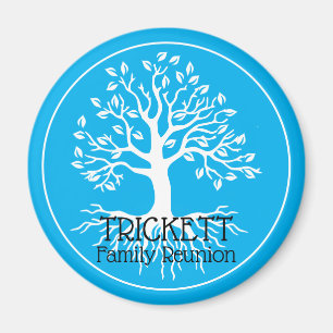 Sky Blue Family Wiedersehen Family Tree Magnet