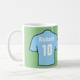 Sky Blue Football Fan Shirt Kaffeetasse