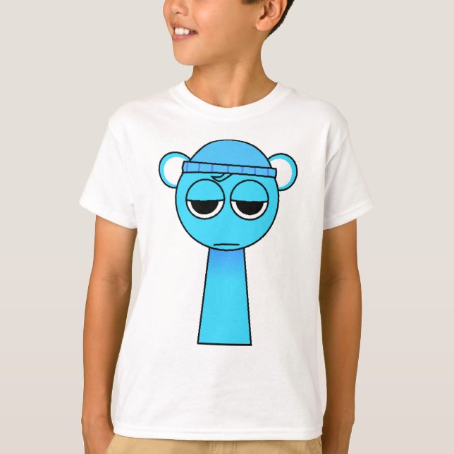 Sky Blue from Sprunki Retake T-Shirt (Vorderseite)