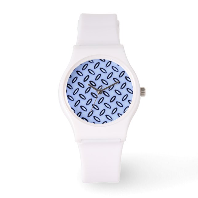 Sky Blue Gemustert Watch Armbanduhr (Vorderseite)