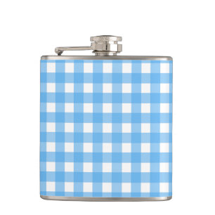 Sky Blue Gingham Flachmann