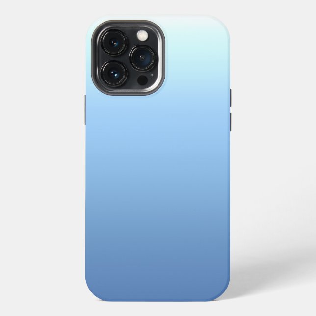 Sky Blue Gradient iPhone Hülle (Rückseite)