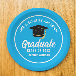 Sky Blue Graduate Custom 2025 Graduation Party Pappteller