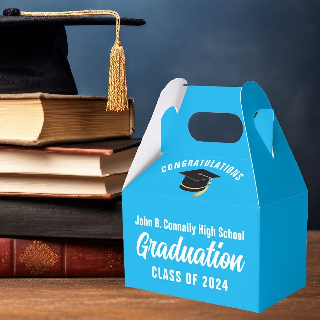 Sky Blue Gratulationen Graduieren Niedlicher Absch Geschenkschachtel (Von Creator hochgeladen)