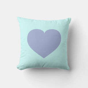 Sky Blue Heart und Sky Blue Hearts - Reversible Kissen