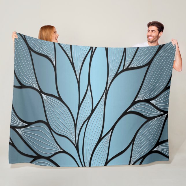 Sky Blue Hues Creative Verlass Pattern Fleecedecke (Beispiel)