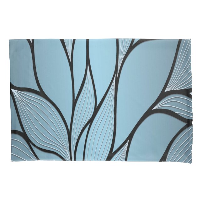 Sky Blue Hues Creative Verlass Pattern Kissenbezug (Vorderseite)